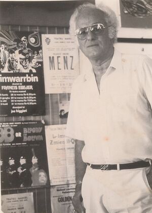 Francis Ebejer with posters.jpg