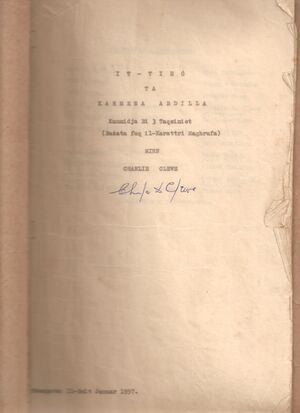 Karmena Abdilla script 1957.jpg