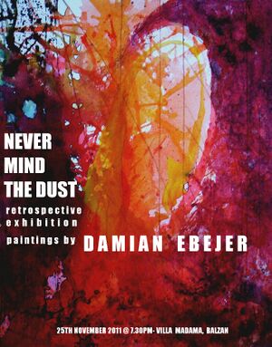 Damian Ebejer Never Mind the Dust flyer.JPG